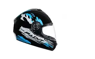 Capacete Fly Young Hg (Brilho) Paint Preto/Azul (56) ++
