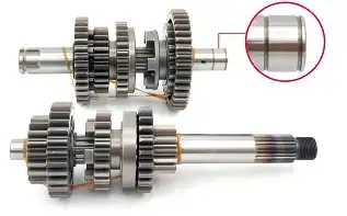 Eixo Cambio Completo (Prim/Secun) Titan 150 04/08 (Garfo 23Mm)