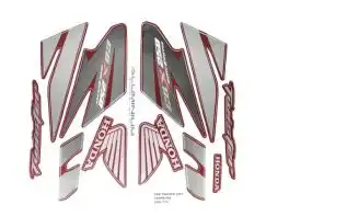 Jg De Faixas Cbx 250 Twister 07 (Vermelha)