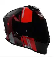Capacete Origine (Brilho) Dinamo Preto/Prata/Vermelho (56) ++
