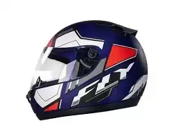 Capacete Drive Hg (Fosco) Stunt Azul Fosco/Branco/Vermelho (60) ++