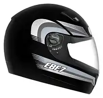 Capacete Ebf 7 (Brilho) Line Preto/Prata (60) ++