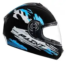 Capacete Fly Young Hg (Brilho) Paint (Infantil) Preto/Azul (54) ++