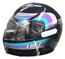 Capacete Ebf 7 (Brilho) Line Preto/Tifany (56) ++