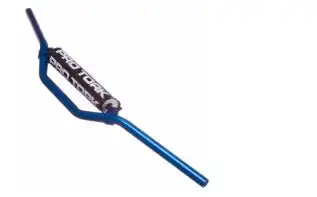 Guidão Aluminio Tork 22Mm C/Barra Mod. Baixo (Azul) ++