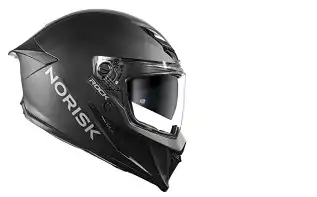Capacete Norisk Rock (Fosco) Monocolor (C/Oculos + Viseira Fumê) Preto Fosco (58) ++