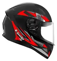 Capacete Ebf (Brilho) Adventure Kids (Infantil) Preto/Vermelho (54) ++