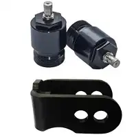 Alongador De Suspensão Diant. (C/Aliviador Ar + Traseiro) Crf 230F (Preto Anodizado) ++