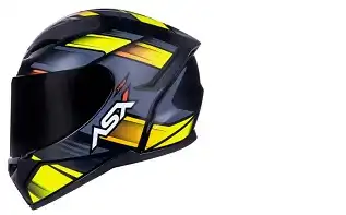 Capacete Asx City (Brilho) Start Preto/Amarelo/Cinza (58) ++