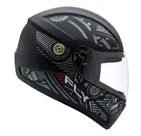 Capacete Fly F9 Hg (Fosco) Motor Preto Fosco/Grafite (60) ++