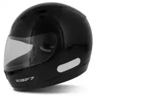 Capacete Ebf 7 (Brilho) New Solid Preto (60) ++