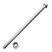 Eixo De Roda Dianteiro Cbx 200 Strada/Xlr 125/Nxr Bros 125/150/160/Xre 190 (C/Porca)