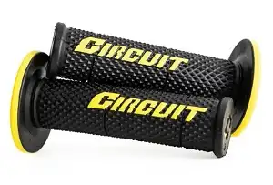 Manopla Circuit V Racing (Preta/Amarela) ++