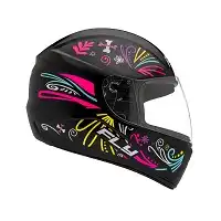 Capacete Fly F9 Hg (Fosco) Fiesta Preto Fosco/Color (58) ++