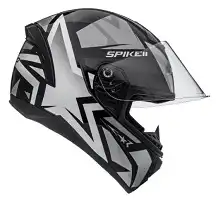Capacete Peels Spike Ii (Brilho) 1St Preto/Prata (60) ++