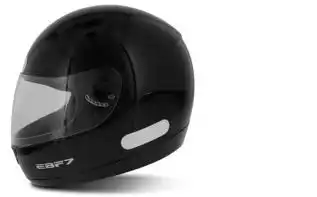 Capacete Ebf 7 (Brilho) New Solid Preto (58) ++