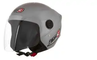 Capacete Tork (Brilho) New Liberty Three Prata (Aberto) (58) ++