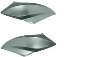 Capa Lateral Farol (Par) Titan 150 2011 (Prata 2011 Esd)