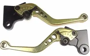 Manete Com Regulagem (Par) Titan 92/95/Titan 00 Ks/Titan 150 Ks/Kse/Fan (Dourado)