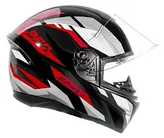Capacete Peels Spike Ii (Brilho) Bsn Preto/Vermelho (60) ++
