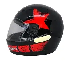 Capacete Ebf 7 (Brilho) Antares Preto/Vermelho (56) ++