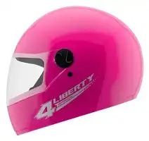 Capacete Tork Liberty (Brilho) Four Rosa (56) ++