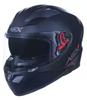 Capacete Asx City (Fosco) Sv Solid (C/Oculos) Preto Fosco/Grafite (62) ++
