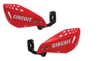 Protetor De Mão Circuit Nylon Vector (Vermelho Fluor/Branco) ++