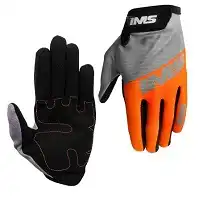Luva Ims Attack Gloves Cinza/Laranja (S) ++