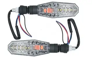 Pisca Led Universal C/Farol Milha (Tras. Vermelho) (Par)