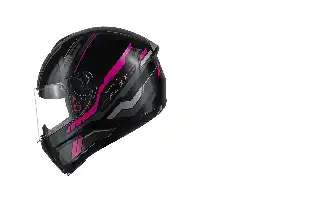 Capacete Drive 2 Hg (Brilho) Flex Preto/Rosa (56) ++