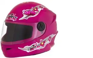 Capacete Pro Tork Liberty Four (Brilho) Kids Girls (Infantil) Rosa (54) ++
