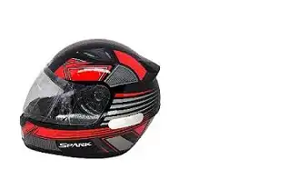 Capacete Ebf (Brilho) New Spark Spinner Preto/Vermelho (58) ++