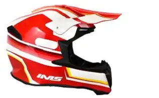 Capacete Ims (Brilho) Revo (Cross) Preto/Vermelho (58) ++