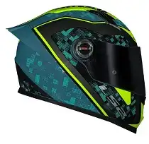 Capacete Ls2 Ff 358 S (Brilho) Classic Strike Azul Hv/Amarelo/Preto (56) ++