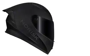 Capacete Norisk Flow (Fosco) Monocolor (+ Viseira Fumê) Preto Fosco (58) ++