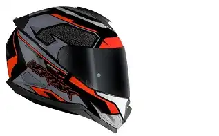 Capacete Norisk Razor (Brilho) Speedmax Preto/Branco/Vermelho (58) ++