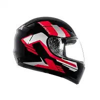 Capacete Fly F9 Hg (Brilho) Match Preto/Vermelho (56) ++