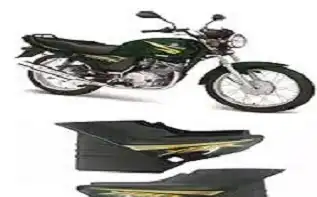 Tampa Lateral Pintada (Par) Ybr 125 (C/Faixa) 07 (Verde)