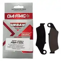 Pastilha Diant. Biz 125 +/Nx 150/Nxr Bros 150/160 2014/Xr 200/Crf 230/250F/Tornado/Falcon/Xre 190 (C/Abs) 300 (S/Abs) (Carbono)
