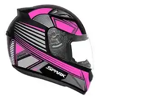 Capacete Ebf (Brilho) New Spark Spinner Preto/Rosa (56) ++
