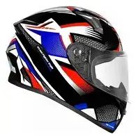 Capacete Ebf X Troy Ff 526 (Brilho) Rage Preto/Azul (58) ++