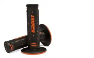 Manopla Circuit Jupiter Racing (Preta/Laranja) ++