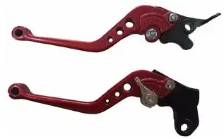 Manete Com Regulagem (Par) Nxr Bros 150/Xr 250 Tornado/Xre 300/Nx 400 Falcon (Vermelho)