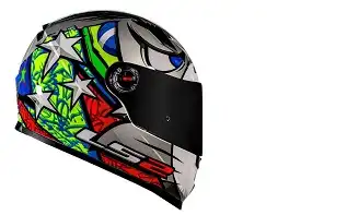 Capacete Ls2 Ff 358 (Brilho) Classic Evo "Alex Barros" Cinza/Branco (60) ++