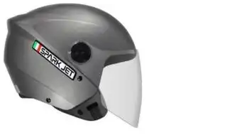 Capacete Ebf (Brilho) Spark Jet Solid Chumbo (Aberto) (58) ++ - 12754