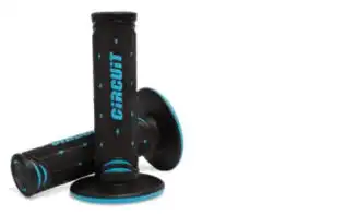 Manopla Circuit Jupiter Racing (Preta/Azul Fluor) ++