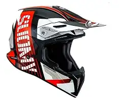 Capacete Suomy (Brilho) X-Wing Amped (Cross) Preto/Vermelho/Branco (58) ++