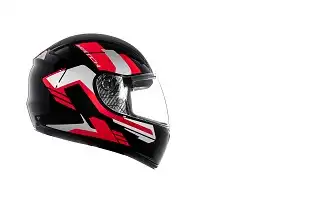 Capacete Fly F9 Hg (Brilho) Match Preto/Vermelho (58) ++