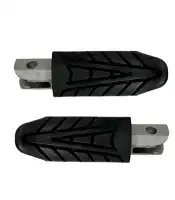 Pedaleira Traseira (Par) Titan 160/Fan 160/Cb 250 Twister/Nxr Bros 160 16/18 (Prata)